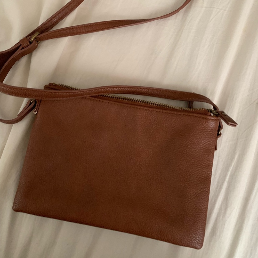 Aeropostal Prince and Fox brown Tan crossbody purse - Picture 1 of 2